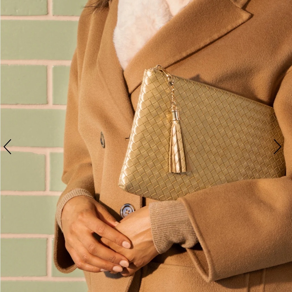 Virginia Wolf "Mimi" Woven Clutch
